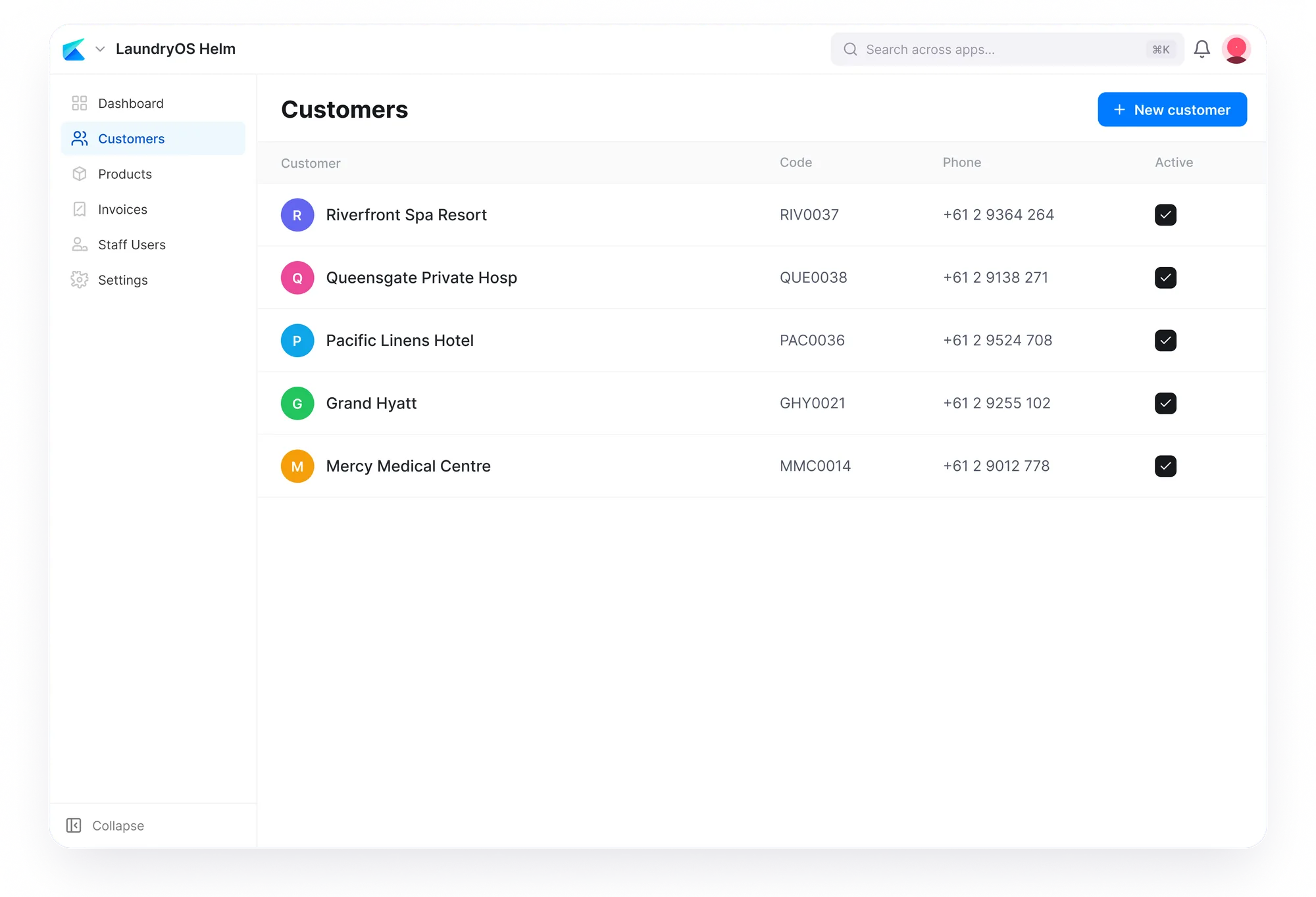 helm — Orders board with status columns