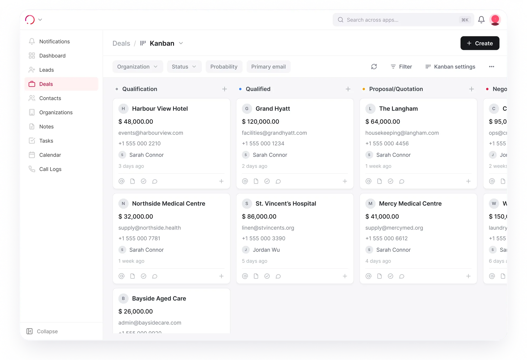 orbit — Deal pipeline kanban