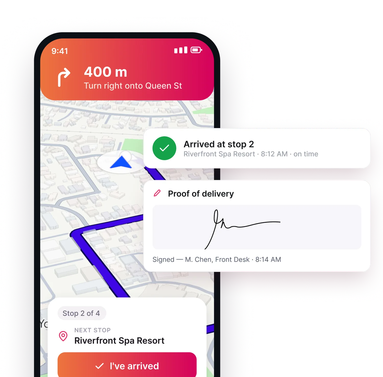 pilot — Run in progress with the next stop